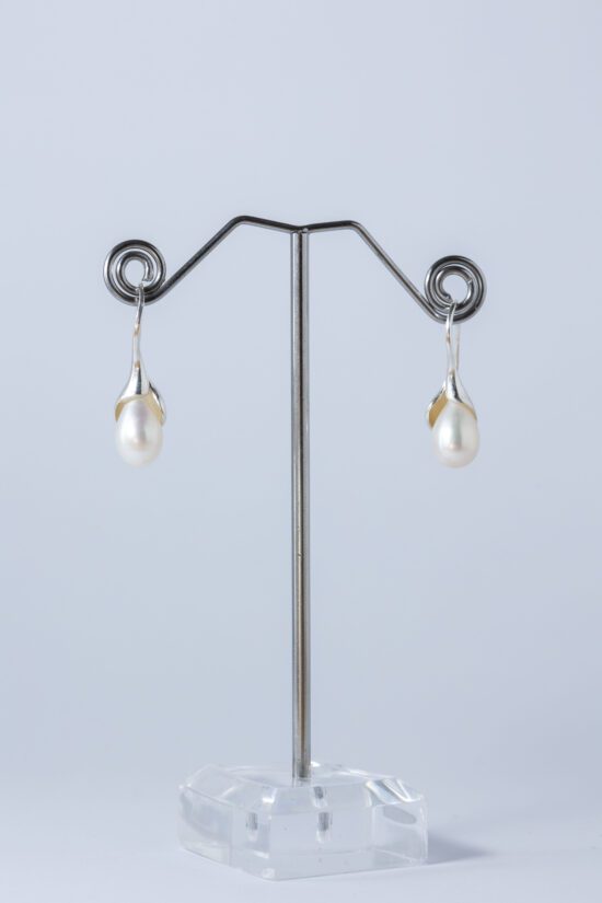 Pendiente Perla natural AAA* lagrima-Gota de agua 3cm con Plata fornitura - Imagen 8