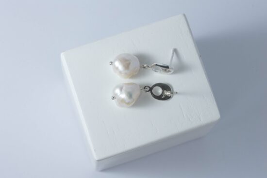 Pendiente Perla natural de agua dulce AAA+1,5cm, con Plata 925 - Imagen 7