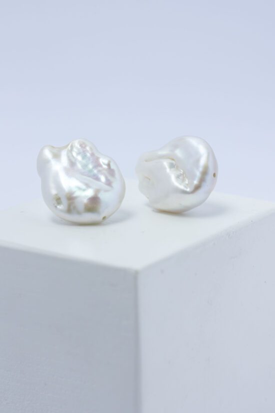 Pendiente Perla natural de agua dulce AAA+2,4cm con  fornitura Plata 925 - Imagen 6