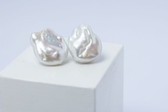 Pendiente Perla natural de agua dulce AAA+2,4cm con  fornitura Plata 925 - Imagen 5