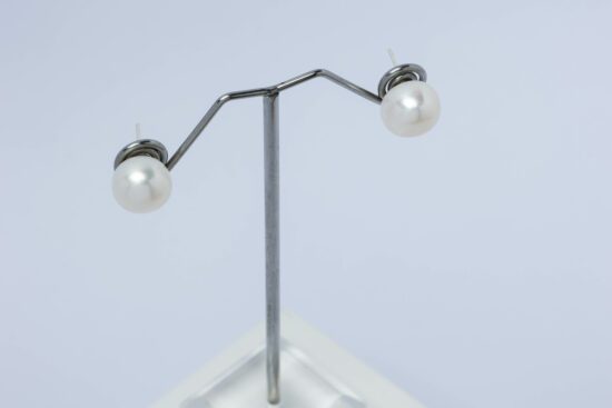 Pendientes Perla natural de agua dulce AAA+ con fornitura de Plata 925 - Imagen 2