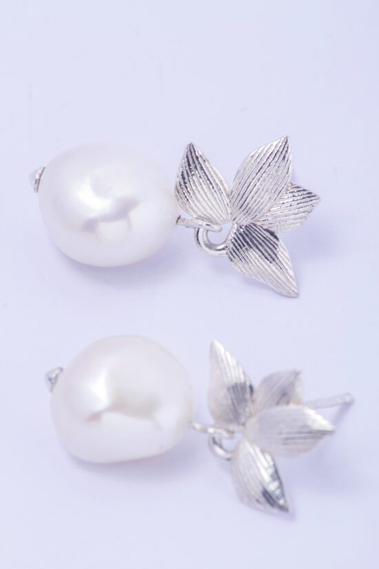 Pendiente Perla natural Barroca AAA+1,9cm con Fornitura de Plata 925 - Imagen 7