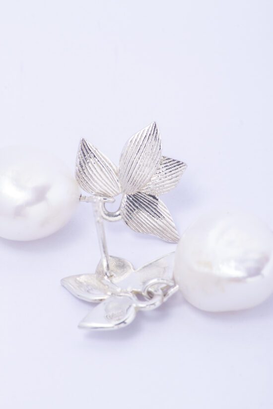 Pendiente Perla natural Barroca AAA+1,9cm con Fornitura de Plata 925 - Imagen 4