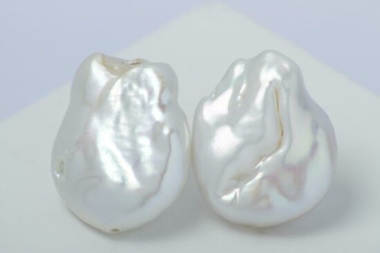 Pendiente Perla natural de agua dulce AAA+2,4cm con  fornitura Plata 925 - Imagen 3